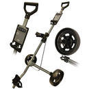 Glide-Tek 2-Wheel Pull Trolley - Silver/ Gunmetal Black 2.0