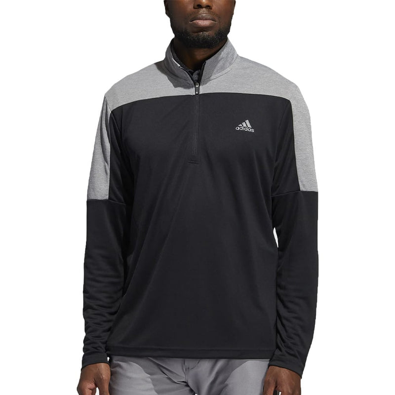 adidas UPF Lightweight 1/4 Zip Midlayer- Black