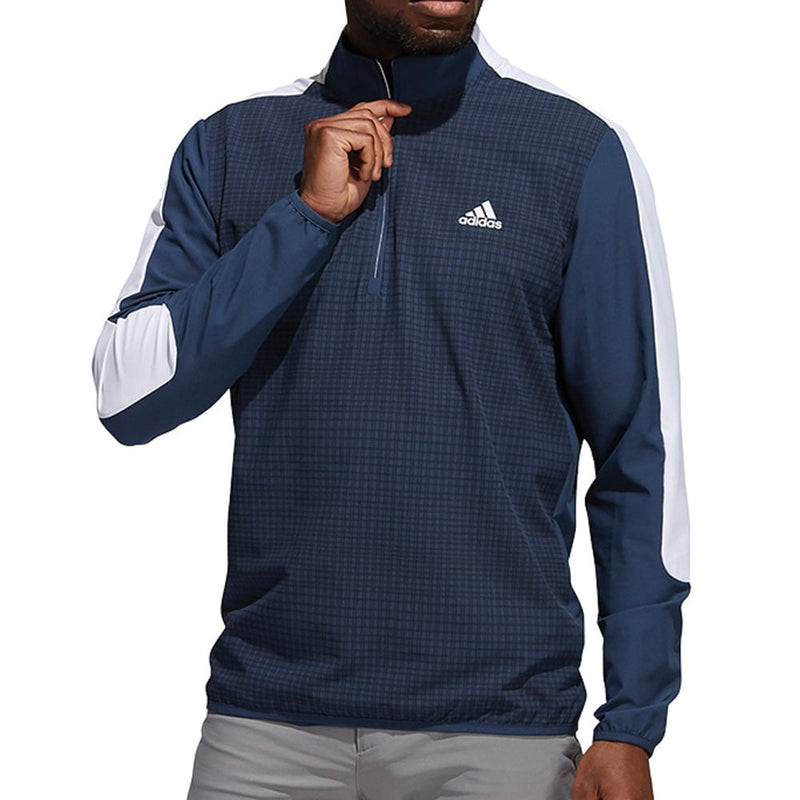 adidas Primegreen Printed Quarter-Zip Sweatshirt - Crew Navy/Black