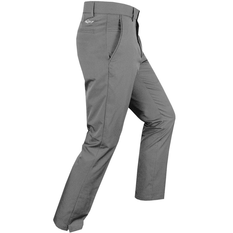 Greg Norman by ProQuip Flat Front 5-Pocket Trousers - Grey