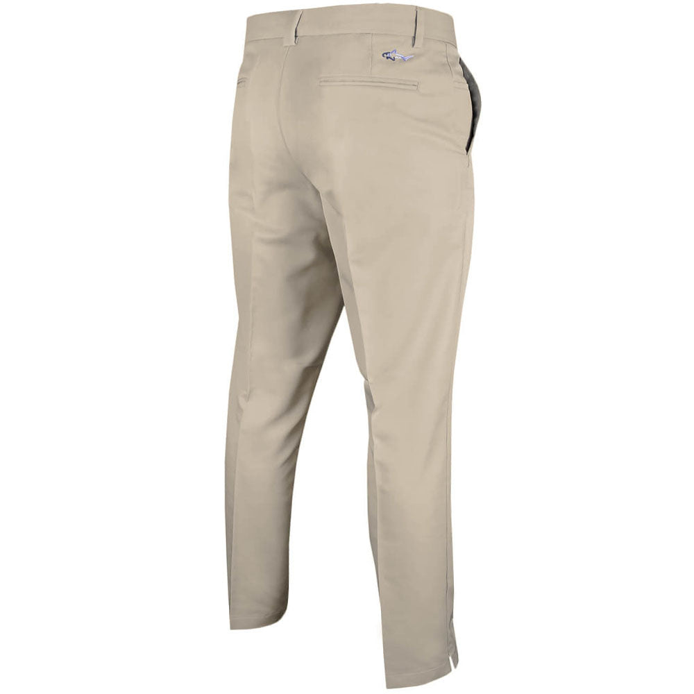 Greg Norman by ProQuip Flat Front 5 Pocket Trousers Beige