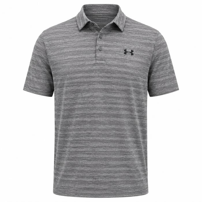 Under Armour Playoff Jacquard Polo Shirt - Clay Green/Titanium/Black