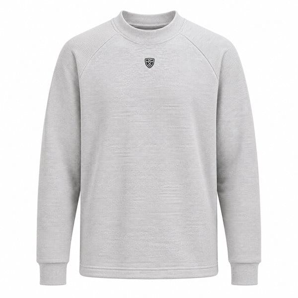 Nike Par Therma-Fit Crew Neck Pullover - Wolf Grey/White/Black