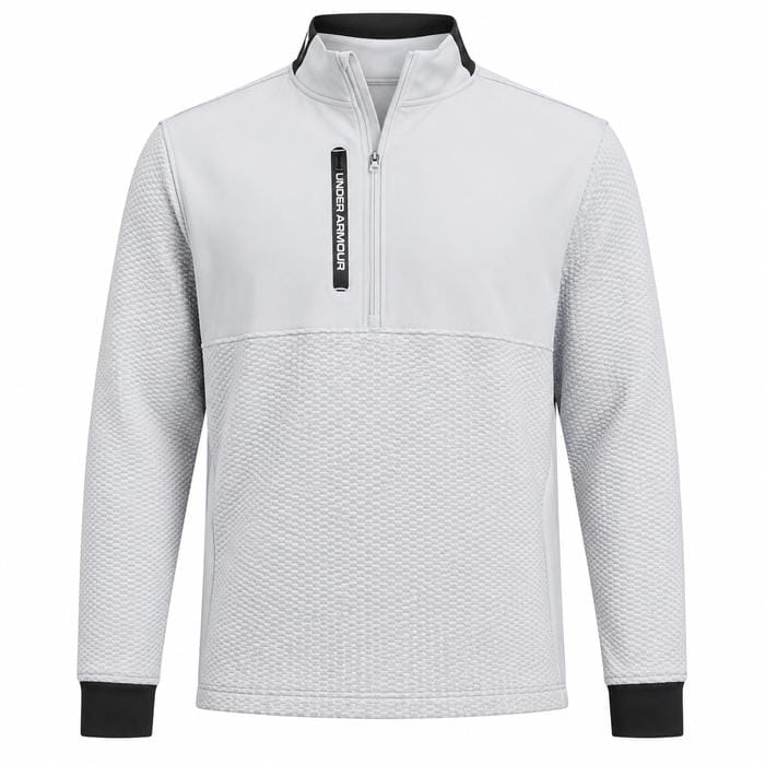 Under Armour Drive Pro Hybrid 1/2 Zip Pullover - Halo Grey/White