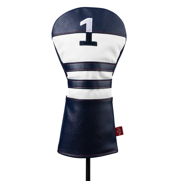 Callaway Vintage Synthetic Leather Driver Headcover - Navy/White/Red