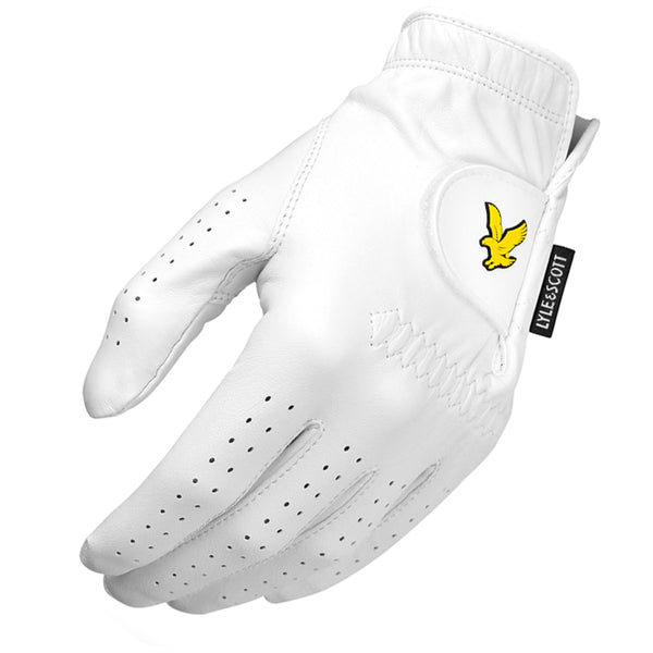 Lyle & Scott Cabretta Leather Glove - White