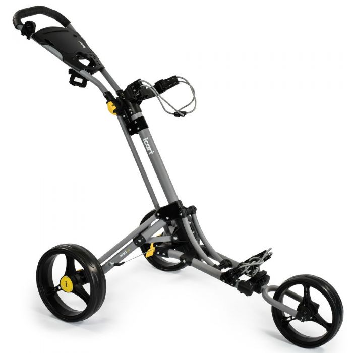 iCart Go 3-Wheel Push Trolley - Grey/Black