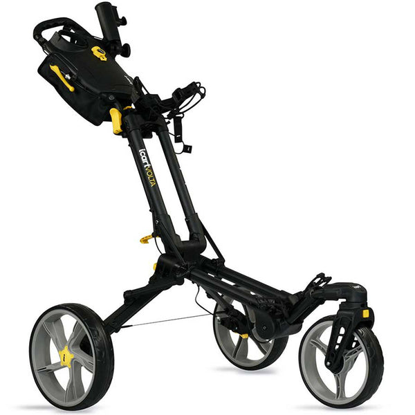 iCart Volta 360 3 Wheel Push Trolley - Black