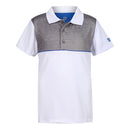 Island Green Junior Highlight Print Polo Shirt - White