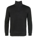 Island Green Supersoft Fine Knit 1/2 Zip Sweater - Black