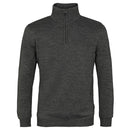 Island Green Supersoft Fine Knit 1/2 Zip Sweater - Dark Charcoal