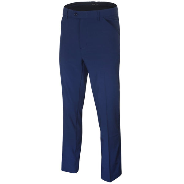 Island Green Tapered Stretch Trousers - Dark Navy