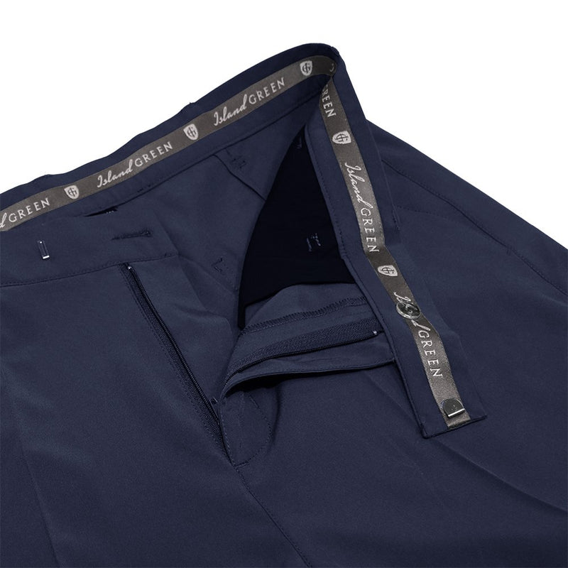 Island Green Tour Tapered Stretch Trousers - Dark Navy