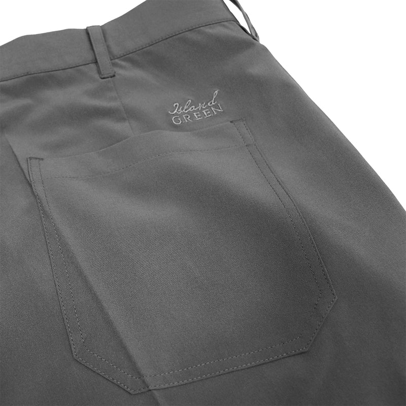 Island Green Tour Tapered Stretch Trousers - Charcoal