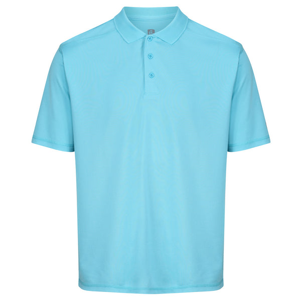 Island Green Essential Pique Polo Shirt - Turquoise