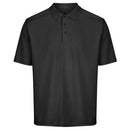 Island Green Essential Pique Polo Shirt - Black