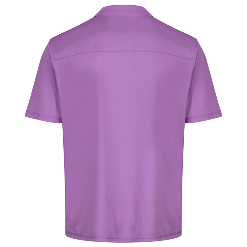 Island Green Essential Pique Polo Shirt - Mulberry