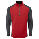 Ping Mellor 1/2 Zip Sweater - Firebrick/Asphalt