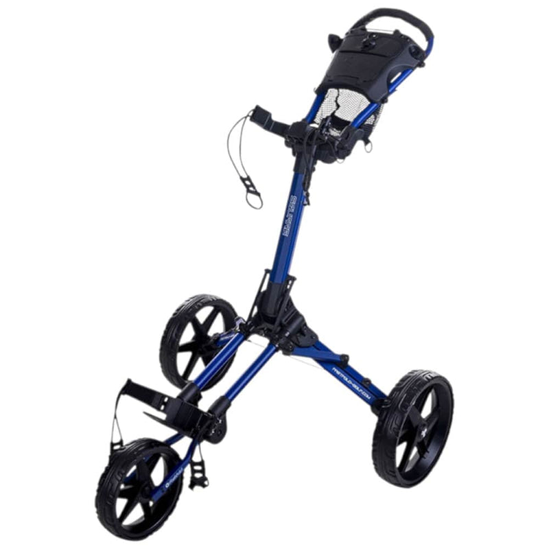 Fastfold Square 3-Wheel Push Trolley - Navy/Black