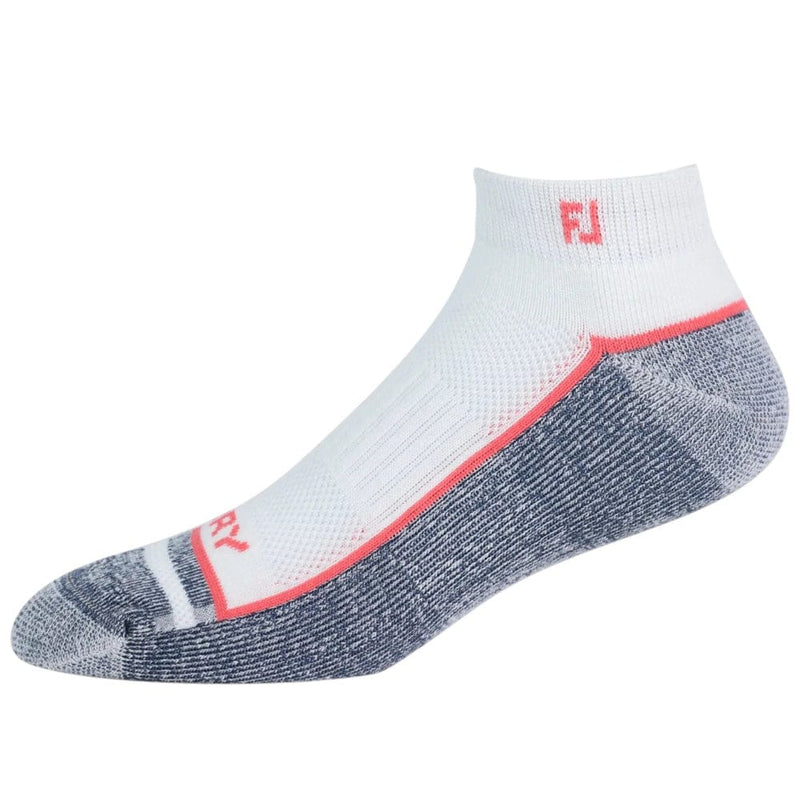 FootJoy Mens ProDry Sport Sock - White/Navy/Red