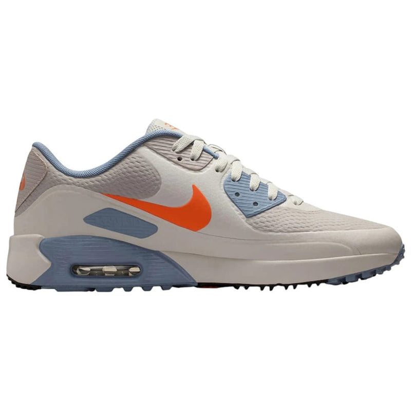 Nike Air Max 90 G Waterproof Spikeless Shoes - Moon Particle/Safety Orange/Light Bone
