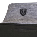 Island Green 1/4 Zip Pullover with Padded Yoke - Light Grey Marl/Black