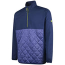 Island Green 1/4 Zip Wind Jacket - Navy/Marine Marl/Lime