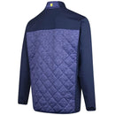 Island Green 1/4 Zip Wind Jacket - Navy/Marine Marl/Lime