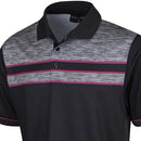 Island Green Chest Panel Polo Shirt - Black