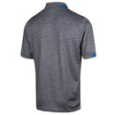 Island Green Chest Stripe Polo Shirt - Light Grey Marl