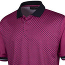 Island Green Diamond Print Polo Shirt - Mulberry
