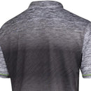 Island Green Gradient Print Polo Shirt - Grey Marl
