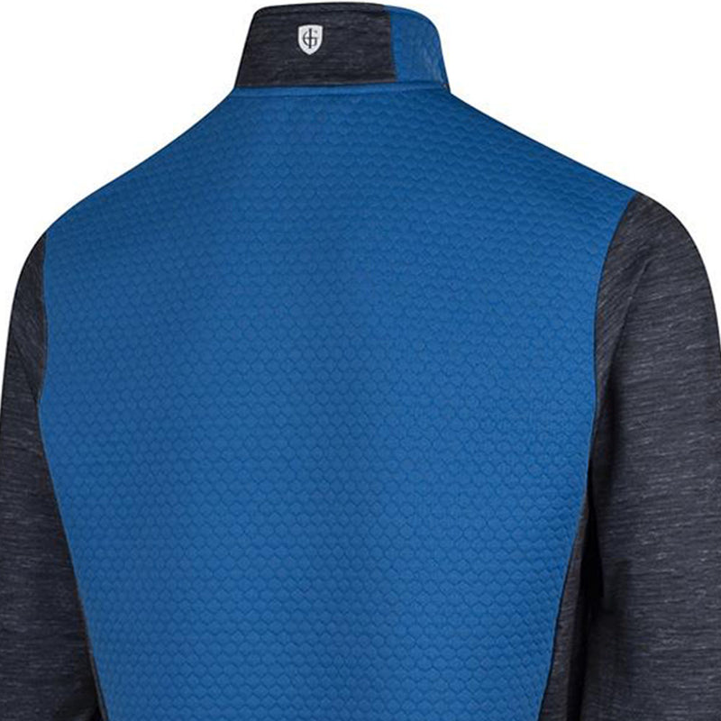 Island Green Hexagon Panelled Top Layer - Mid-Blue
