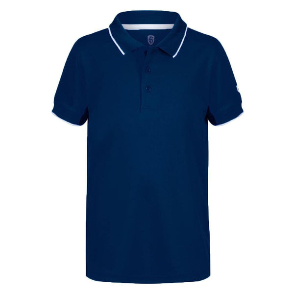 Island Green Junior Performance Polo Shirt - Navy