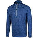 Island Green Junior 1/4 Zip Raglan Sleeve Top Layer Pullover - Blue Marl