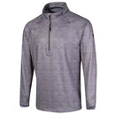 Island Green Junior 1/4 Zip Raglan Sleeve Top Layer Pullover - Light Grey Marl