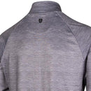 Island Green Junior 1/4 Zip Raglan Sleeve Top Layer Pullover - Light Grey Marl