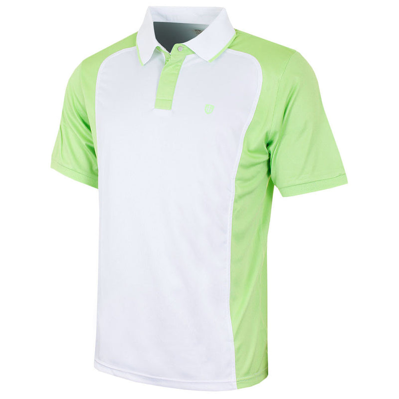Island Green Metal Snap Polo Shirt - Pine