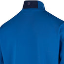 Island Green 1/4 Zip Top With Padded Front Pullover - Navy