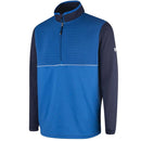 Island Green Ribbed Yoke 1/4 Zip Pullover - Navy/Marine/White