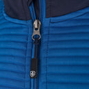 Island Green Ribbed Yoke 1/4 Zip Pullover - Navy/Marine/White