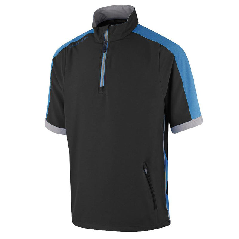 Island Green Short Sleeve Ultra-Lite Windstopper Pullover - Black