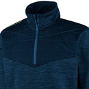 Island Green Top Layer With Padded Yoke Pullover - Navy Marl