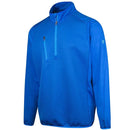 Island Green 1/4 Zip Pullover with Panelling - Marine/Turquoise