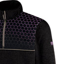 Island Green Top Layer With Sublimation Print Yoke Pullover - Black/Purple