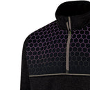 Island Green Top Layer With Sublimation Print Yoke Pullover - Black/Purple