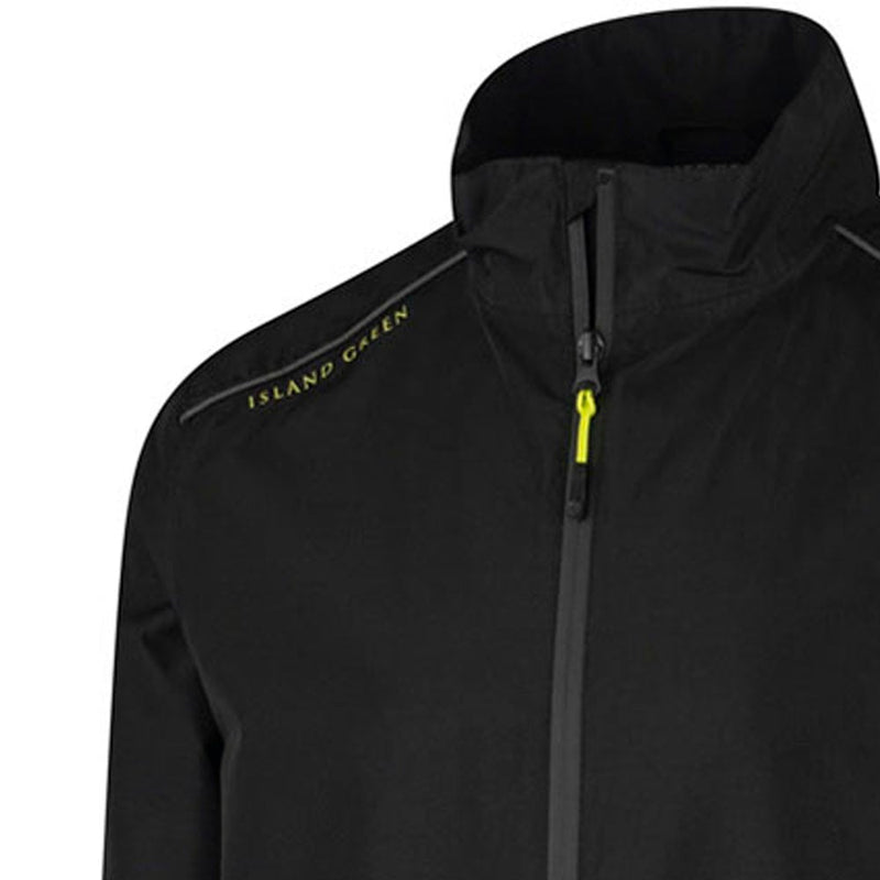 Island Green Waterproof Jacket - Black