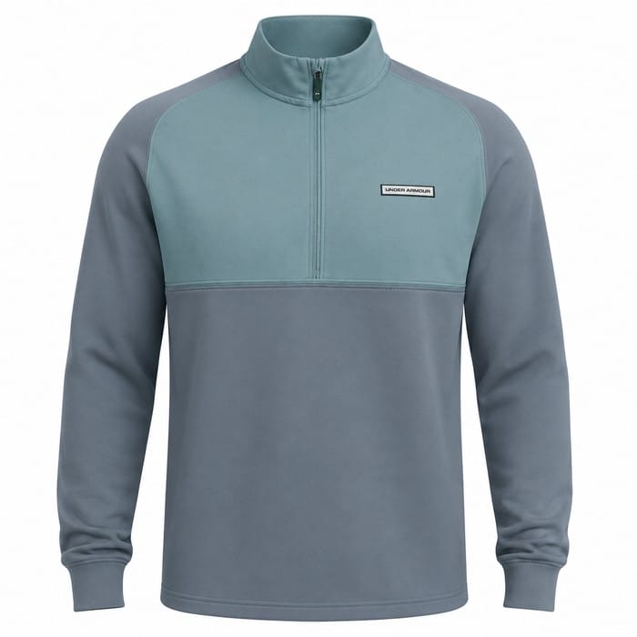 Under Armour Drive Pro Hybrid 1/2 Zip Pullover - Jasper Blue/Black