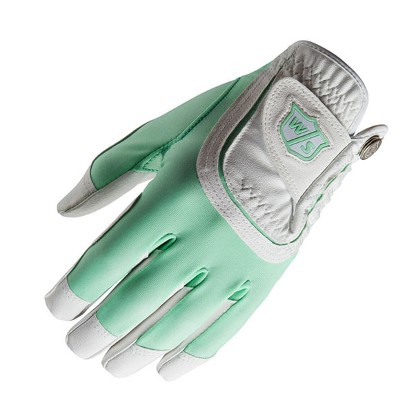 Wilson Ladies Fit All Golf Glove - Mint/White