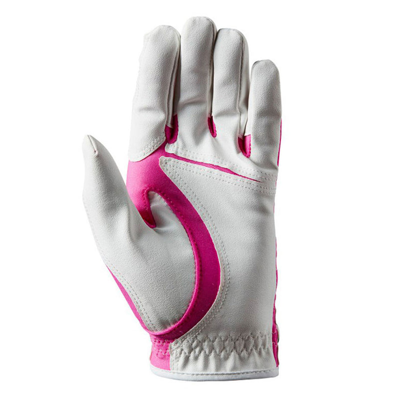 Wilson Ladies Fit All Golf Glove - Pink/White